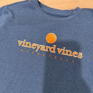 Vineyard Vines basketball long sleeve shirt boys 7 performance athletic sports